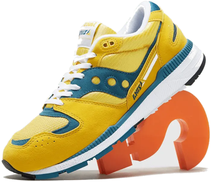 saucony sneakers geel
